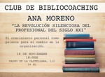 Ana Moreno, autora invitada  en el Club de  Bibliocoaching