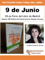 Carolina Caparrós firma su libro Metamorfosis a través del coaching